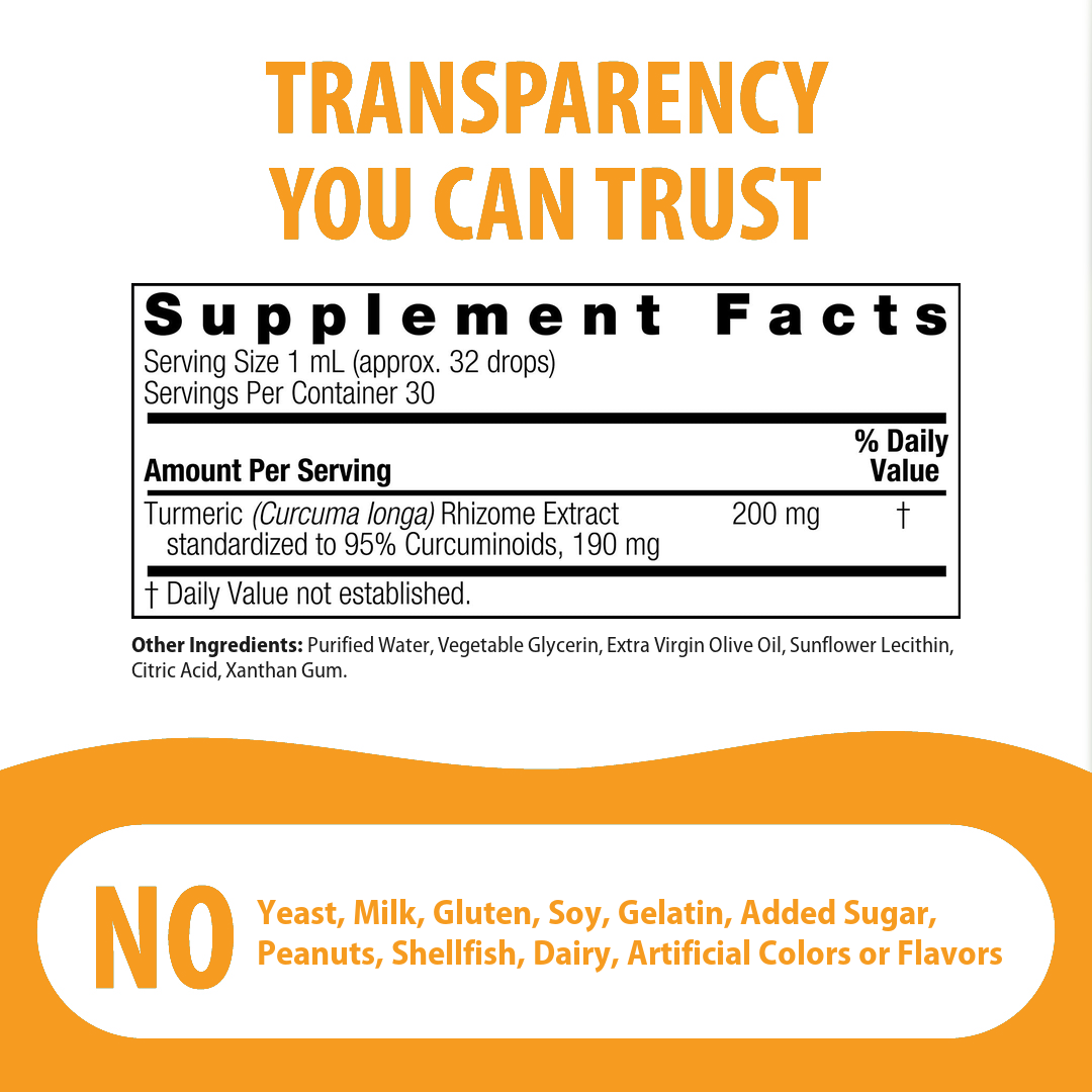 Turmeric-3 Extract - Alcohol Free Liquid