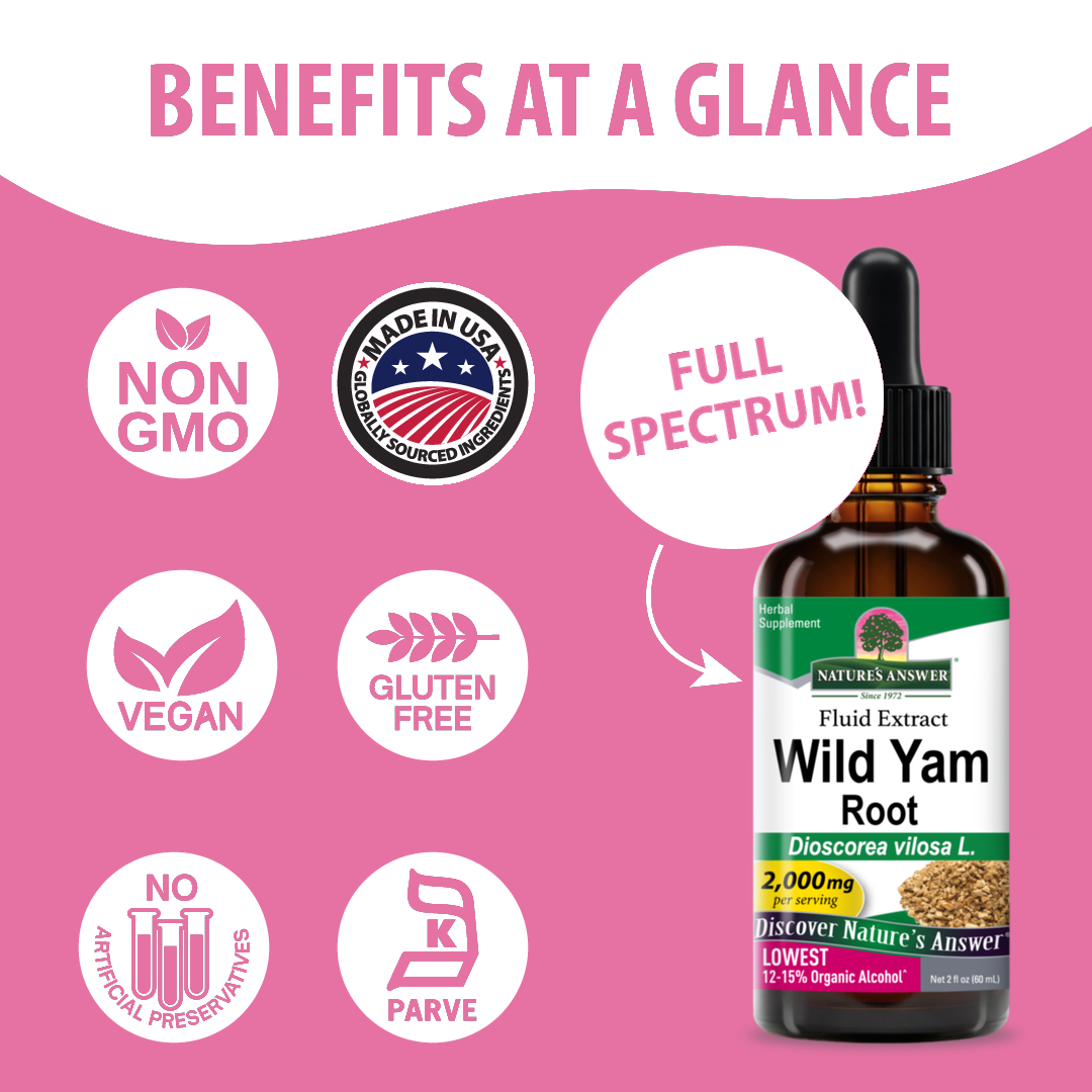 Wild Yam Extract - Low Alcohol Liquid