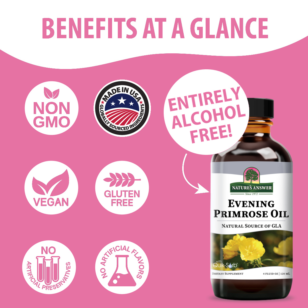Evening Primrose Oil - Alcohol Free Liquid