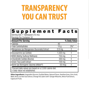 Glucosamine and Chondroitin - Alcohol Free Liquid