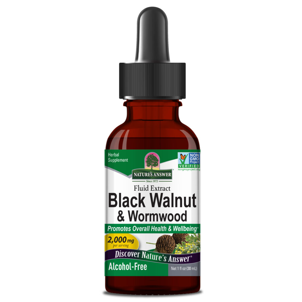 Black Walnut & Wormwood Liquid Extract 1 oz Alcohol Free