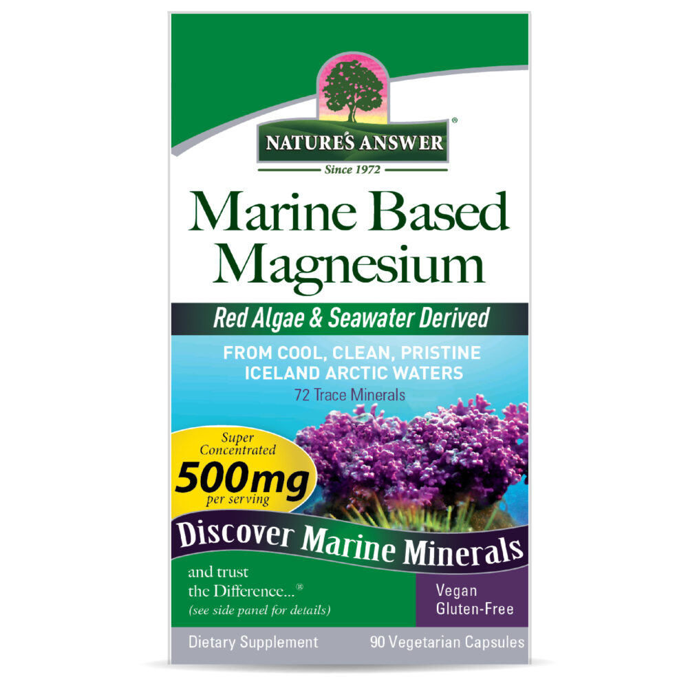 Marine Based Magnesium 500mg 90 v-caps Box