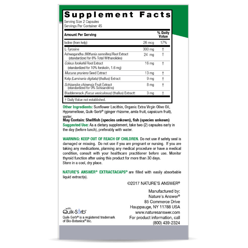 Thyroid Blend 90 v-caps (extractacaps) Box