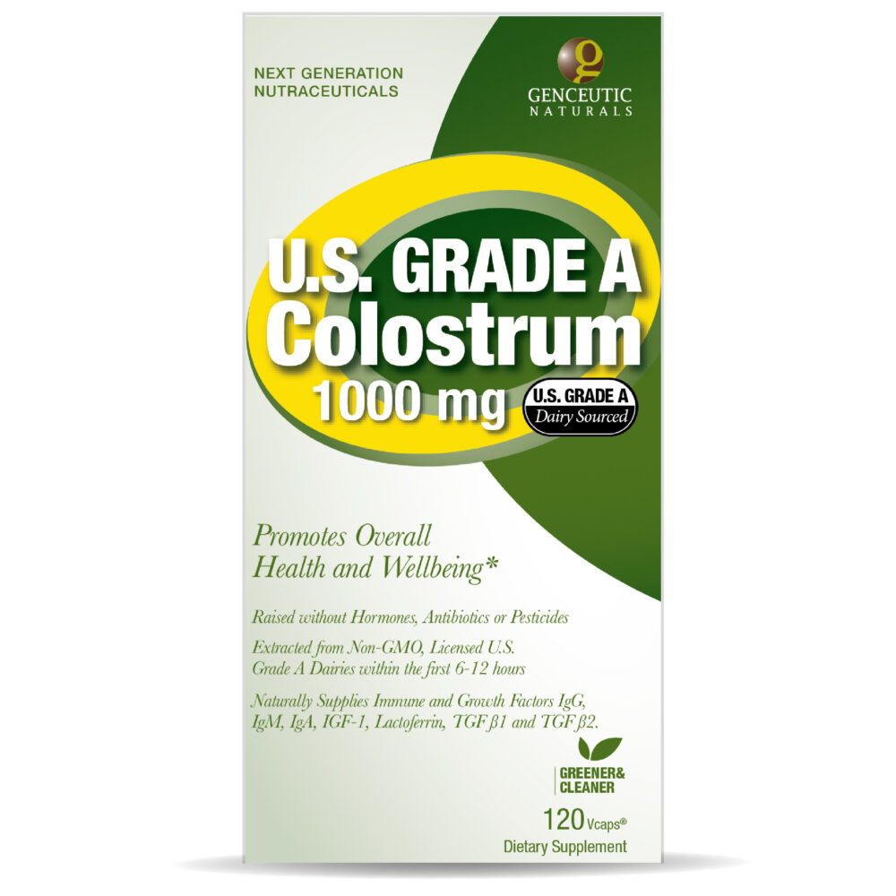 U.S. GRADE A Colostrum 120 Capsules Box