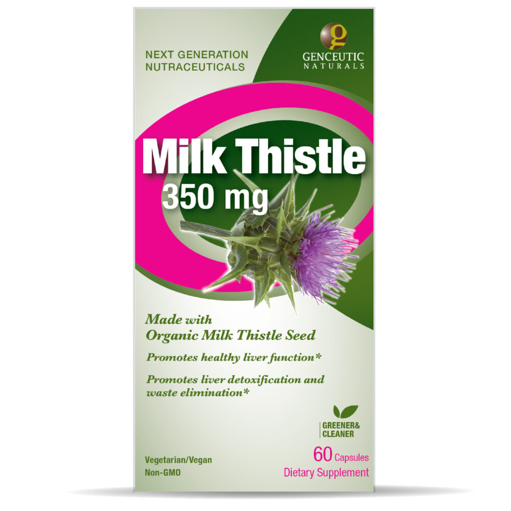 Certified Organic Milk Thistle 60 Capsules Box