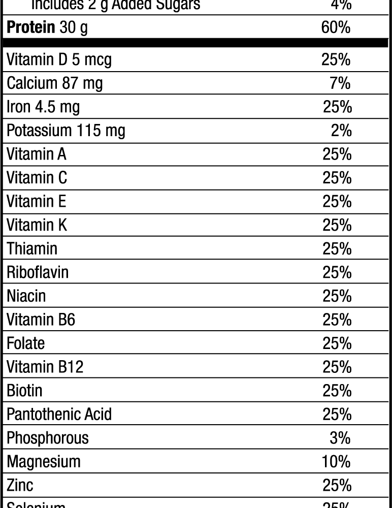 Plant Head Real Meal Chocolate 2.3lbs Supplement Facts Box