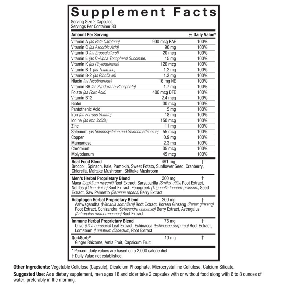 16582 REV0001 Men's Multivitamin SFB